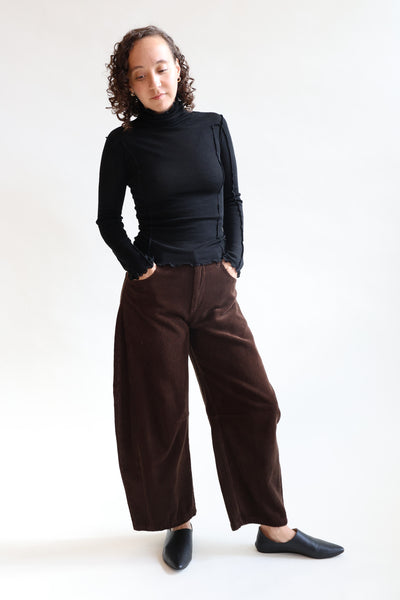 【SATIIIZ】Ellen Button Corduroy Balloon Pants Balloon Pants Walnut Corduroy – Rhoan