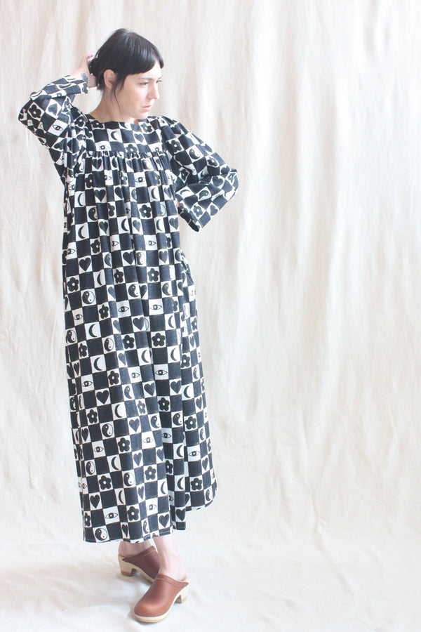 Calendula Dress Checkerboard