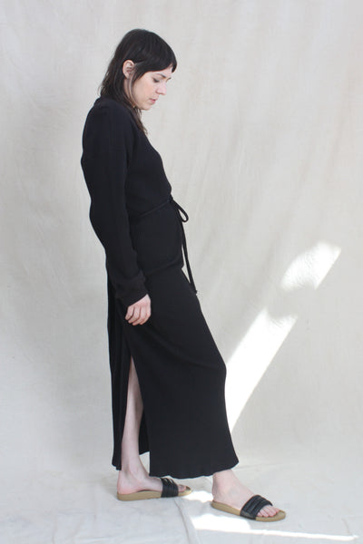 Shaw Long Sleeve Kaftan Black – Rhoan