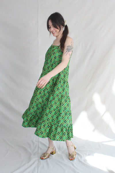 Mowin Dress Green Picnic Plaid – Rhoan