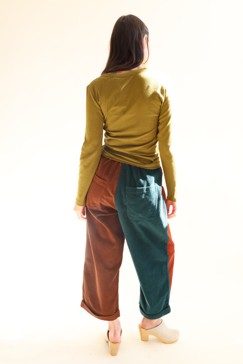 Beckett Crop Trouser Patchwork