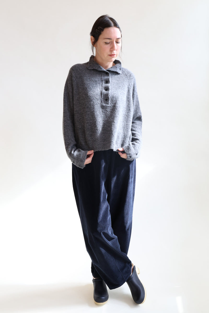 Corduroy Baggy Pants Navy