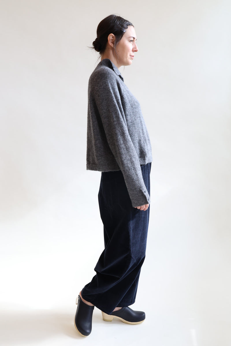 Corduroy Baggy Pants Navy