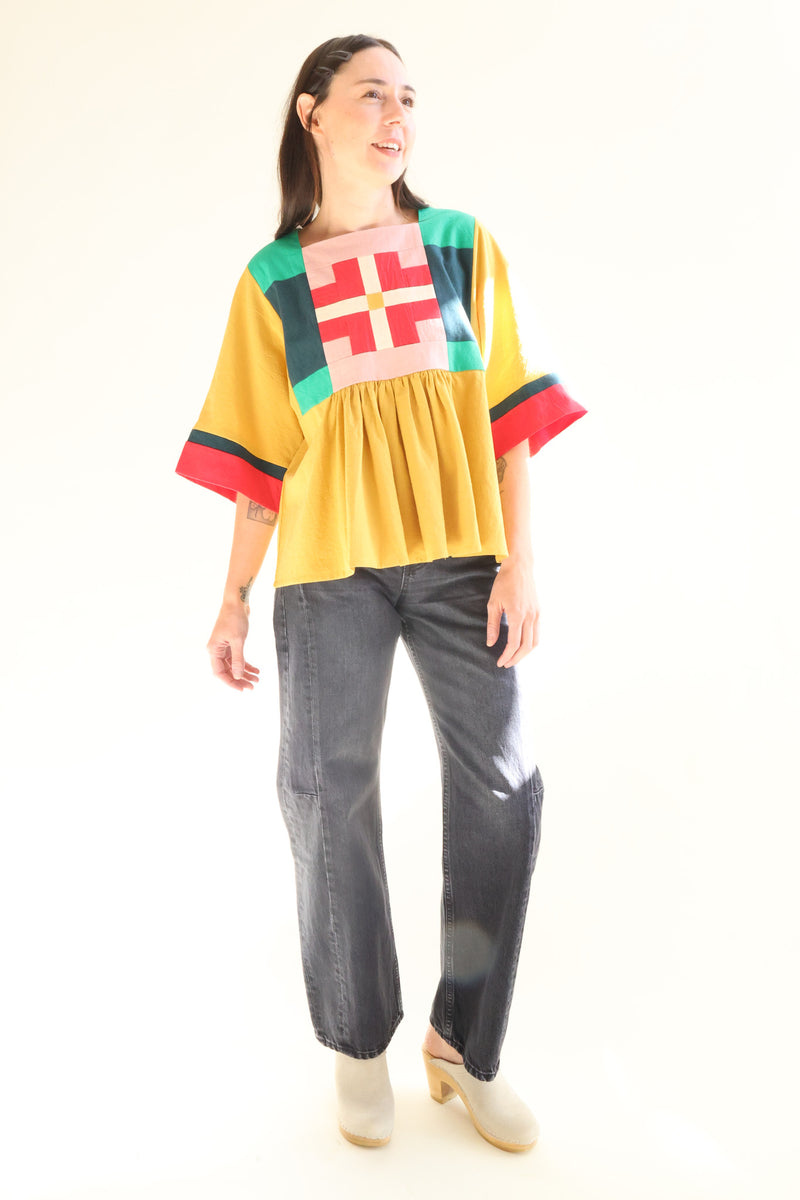 Rafe Top Mustard Multi