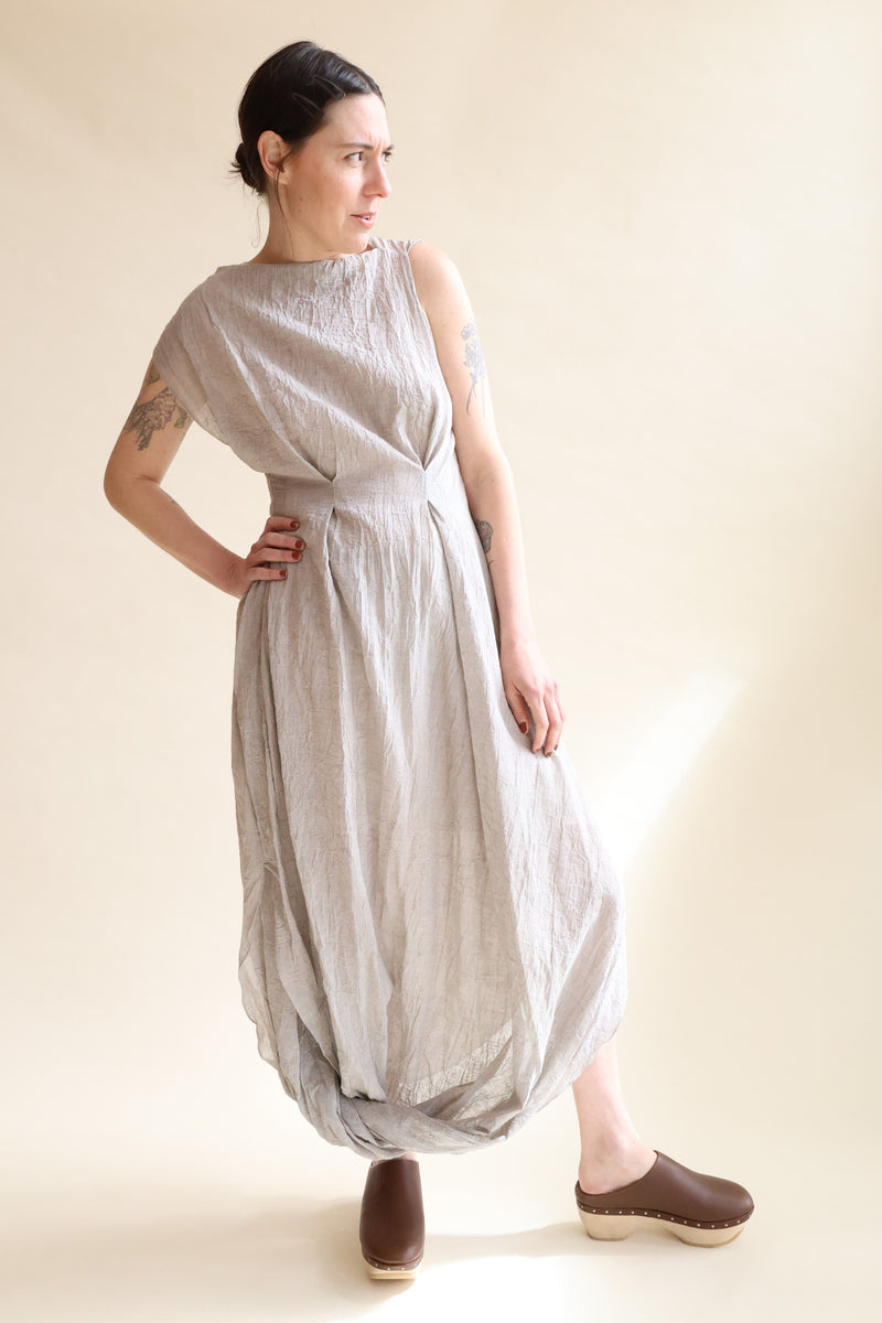 Gauze Twist Dress Ash Rhoan Gauze Twist Dress Ash Rhoan