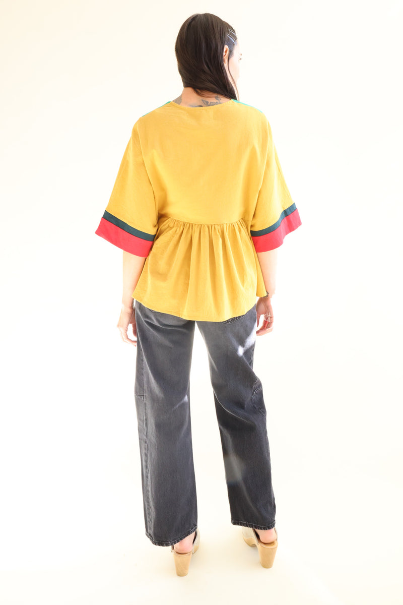 Rafe Top Mustard Multi