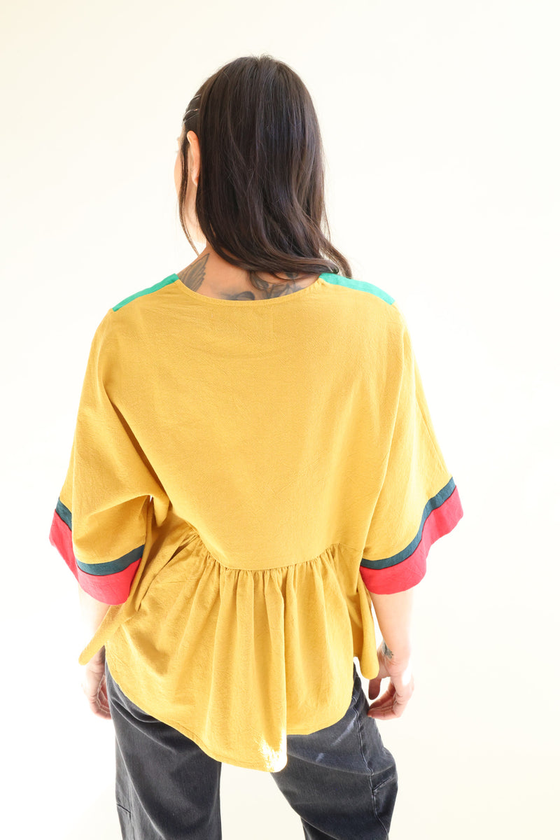 Rafe Top Mustard Multi