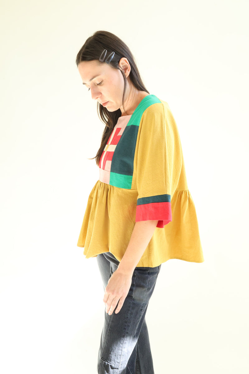 Rafe Top Mustard Multi
