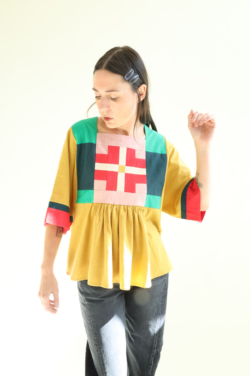Rafe Top Mustard Multi