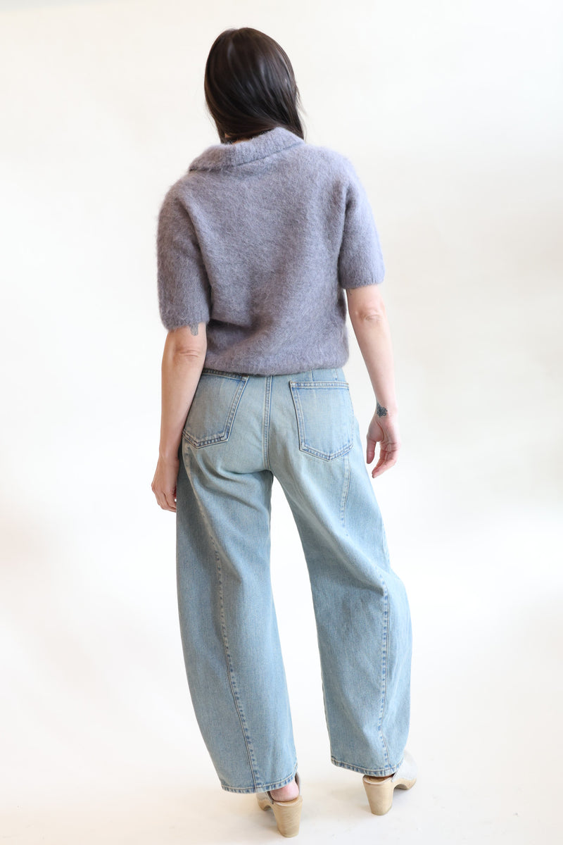Barrel Denim Pants Vintage Blue