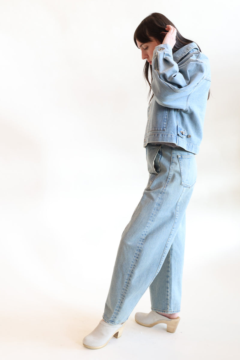 Cropped Jacket Vintage Blue