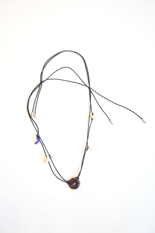 Confetti Cord Belt with Multi Beads