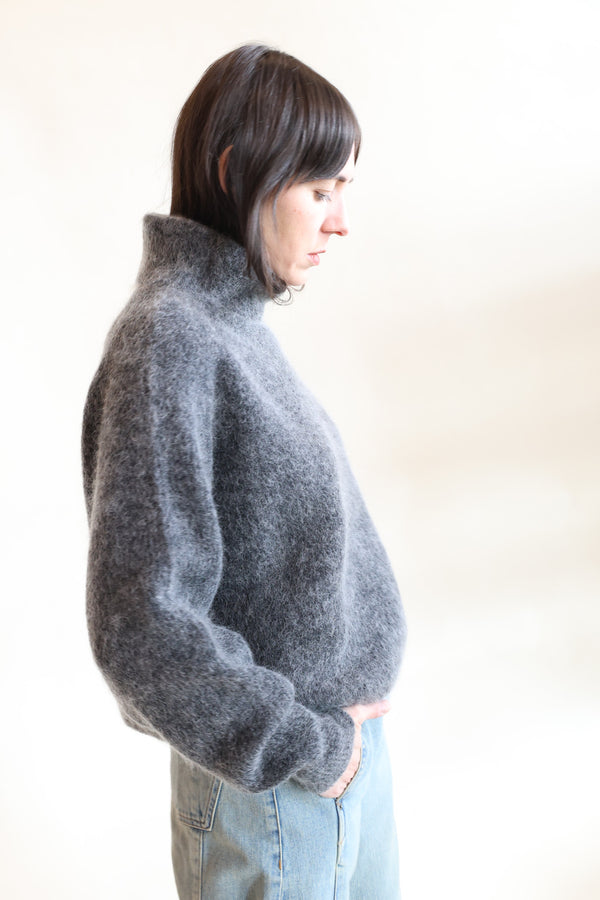 Mohair Highneck Charcoal