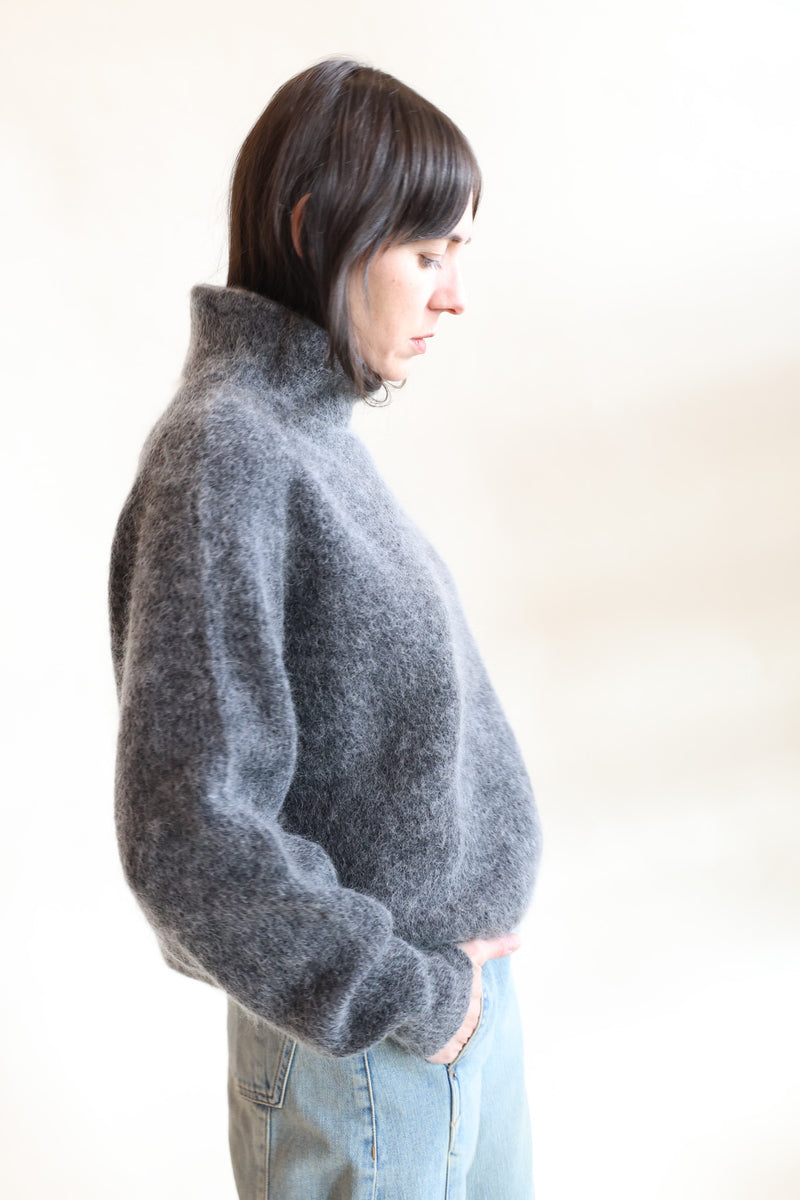 Mohair Highneck Charcoal