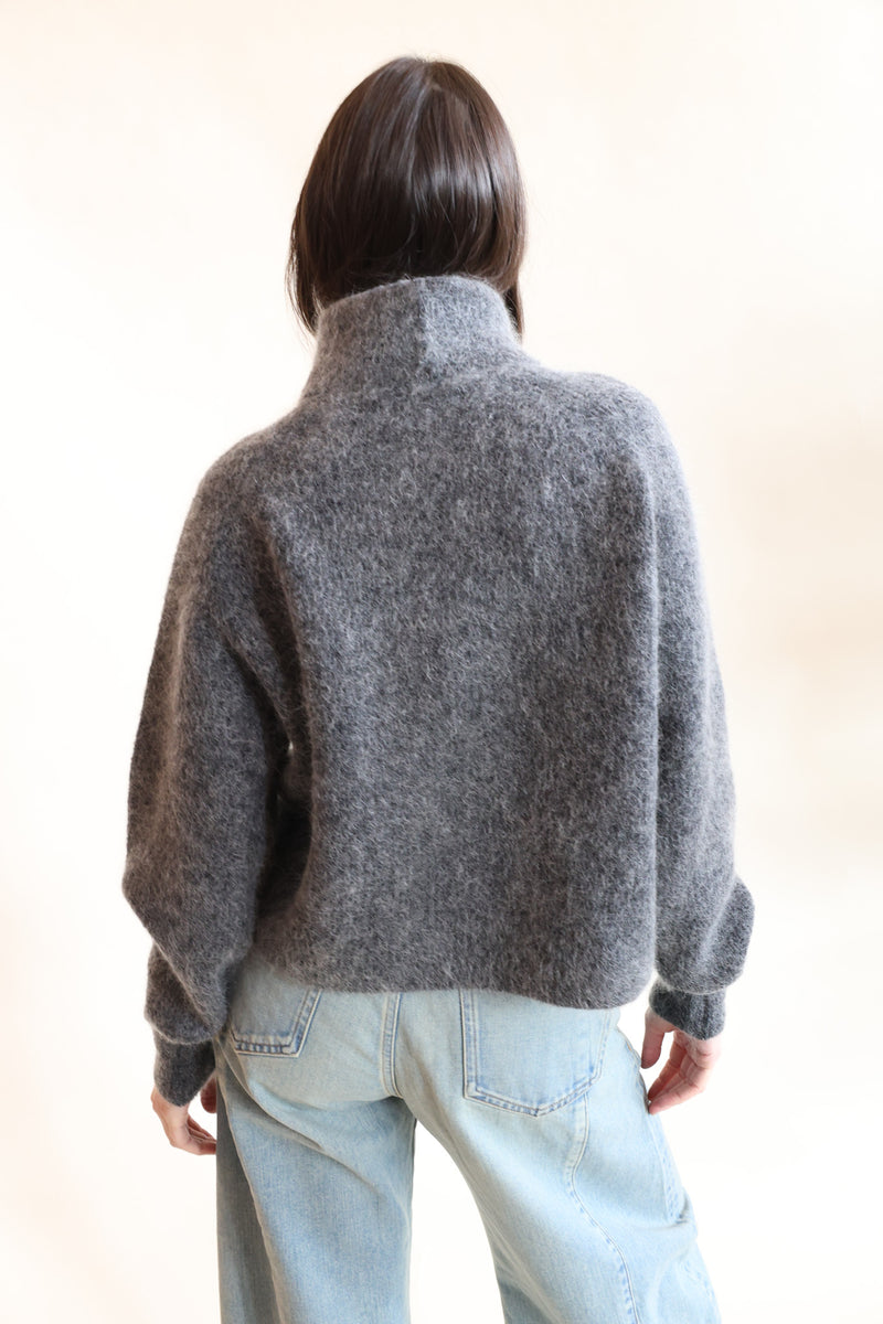 Mohair Highneck Charcoal