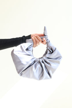 Kiku Croissant Bag Smoke Silver