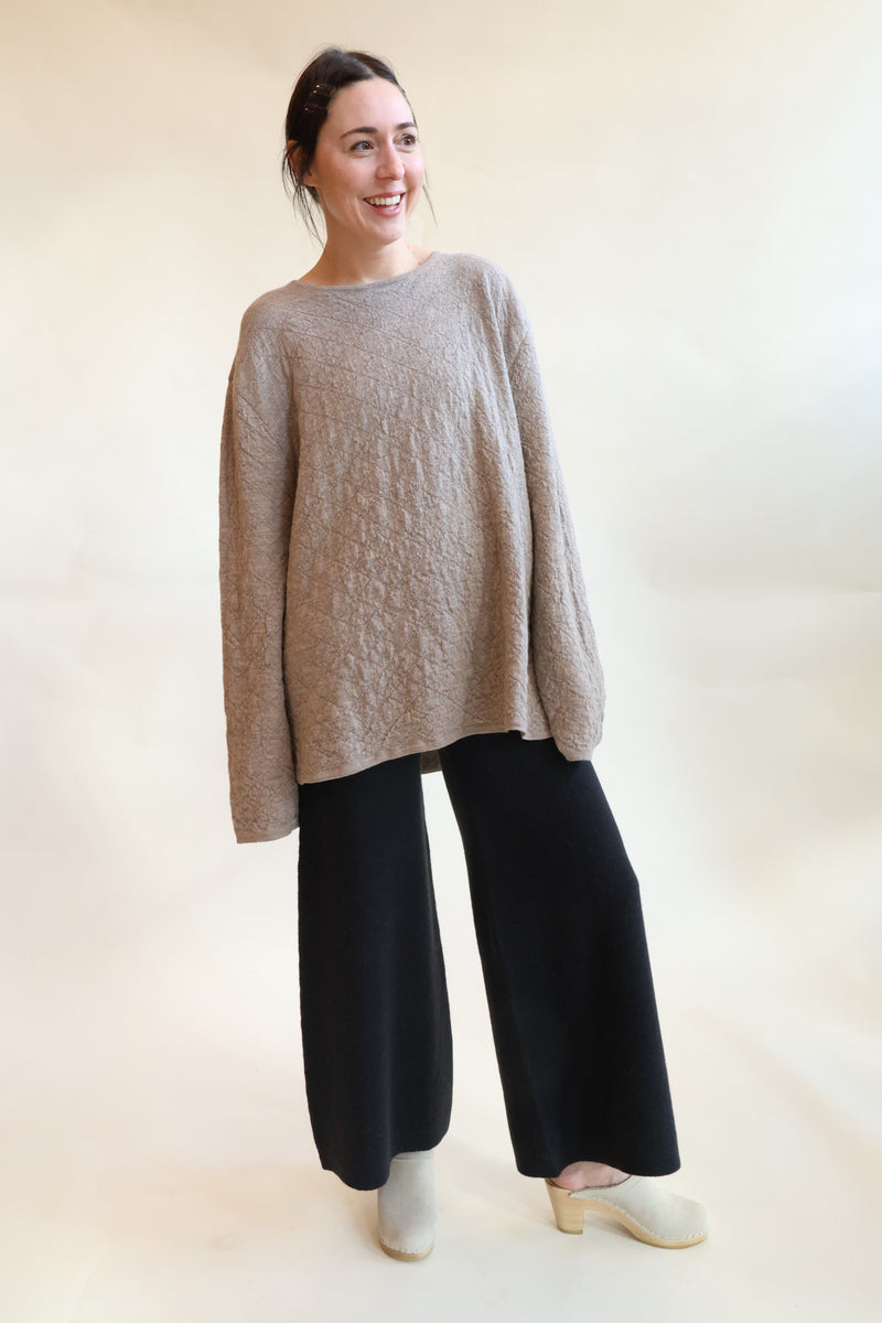 Double Knit Flare Pants Ink