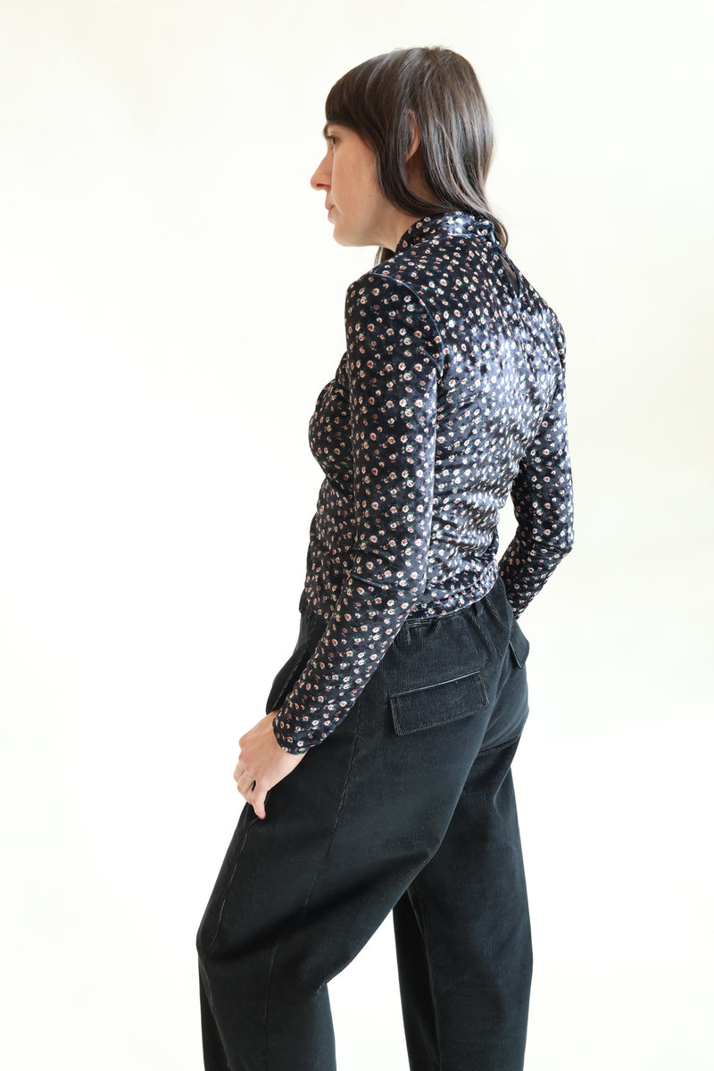 Kara Top Black Floral