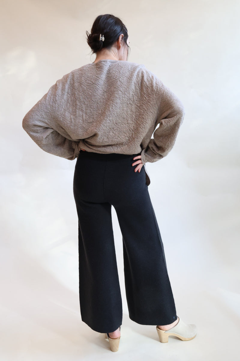 Double Knit Flare Pants Ink