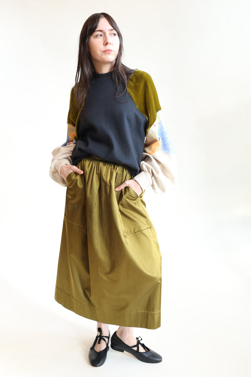 Pull-On Skirt Olive