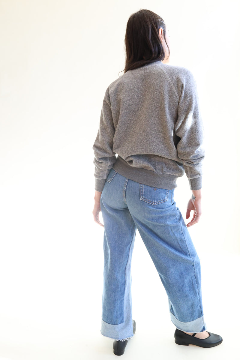 Reworked Vintage Culotte Jean Vintage Indigo