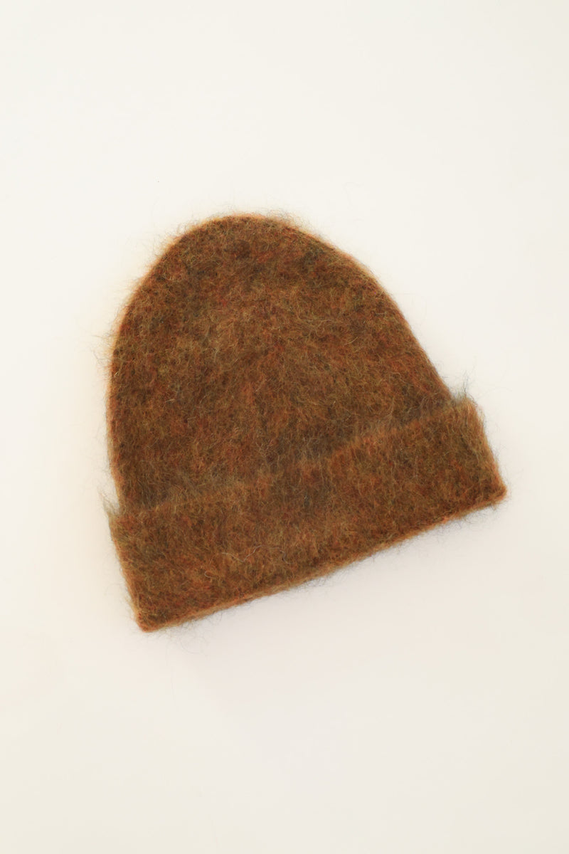 Brushed Mohair Beanie Spices