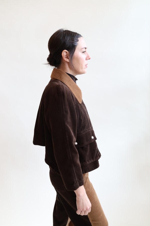 Laurel Swing Jacket Walnut Corduroy