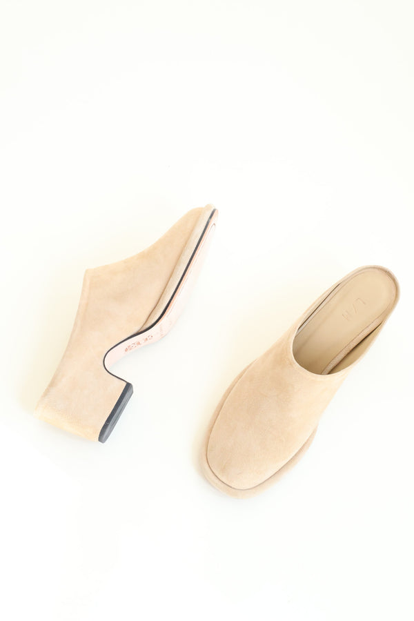 Suede Arch Mule Sand
