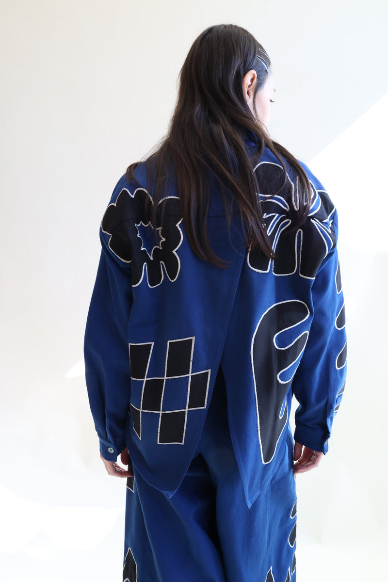 Zinia Top Orgone Applique