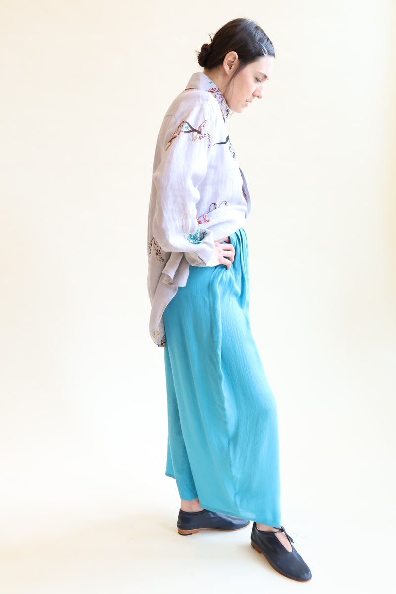 Wide Pant Garment Dye Swimming Pool