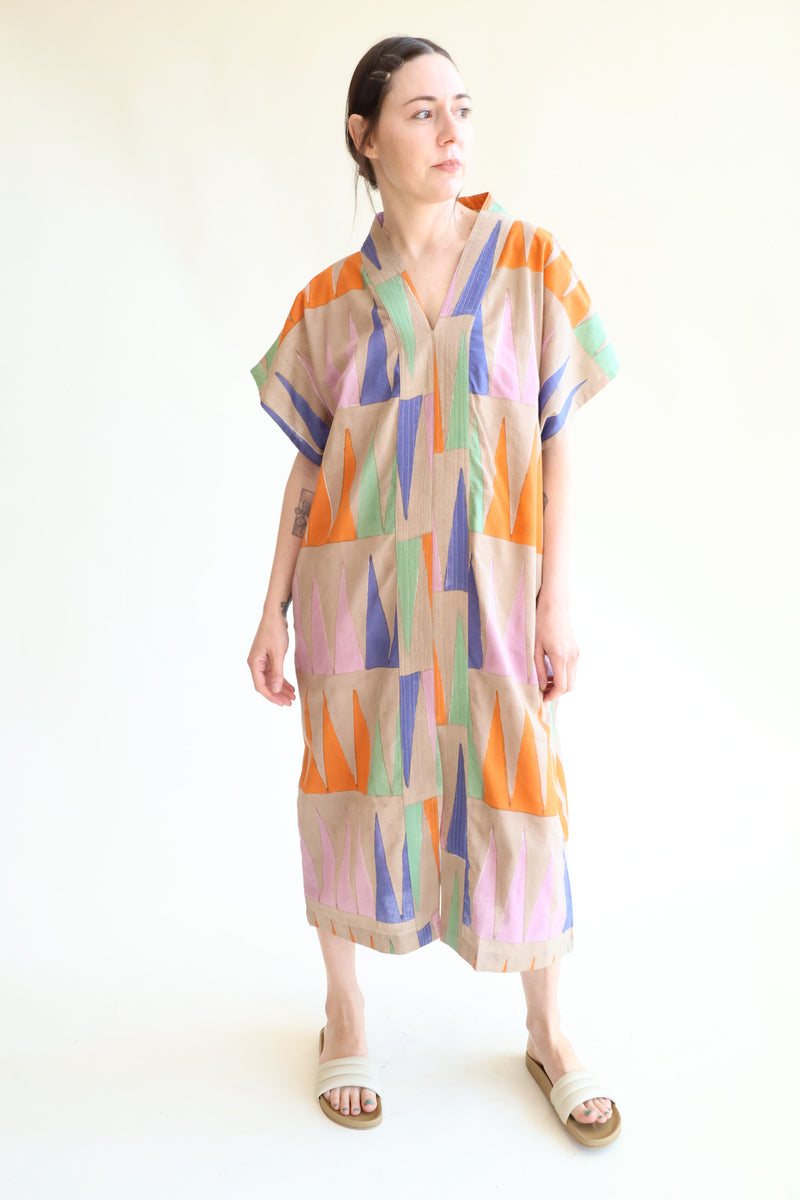 Naya Kaftan Multi Point Block Print