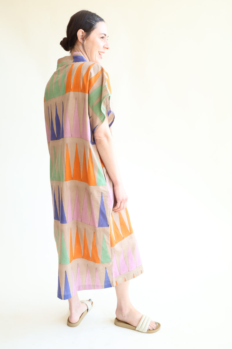 Naya Kaftan Multi Point Block Print