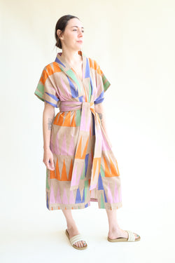 Naya Kaftan Multi Point Block Print