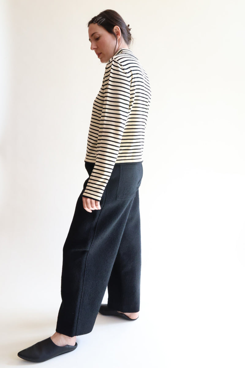 Cotton Striped Turtleneck Sweater