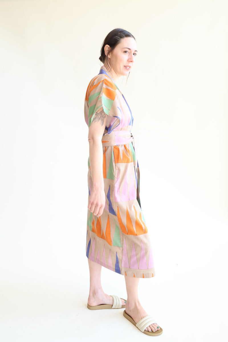 Naya Kaftan Multi Point Block Print