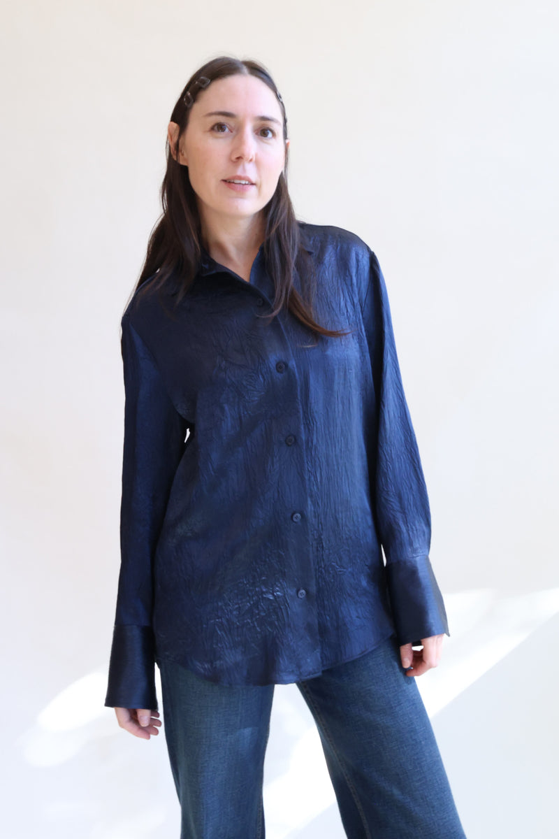 Button Down Dress Shirt Midnight