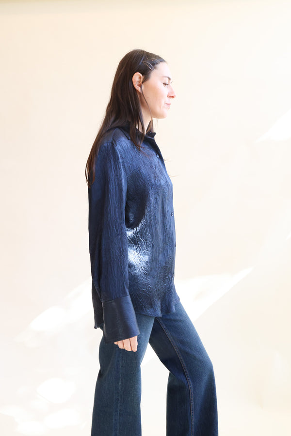 Button Down Dress Shirt Midnight