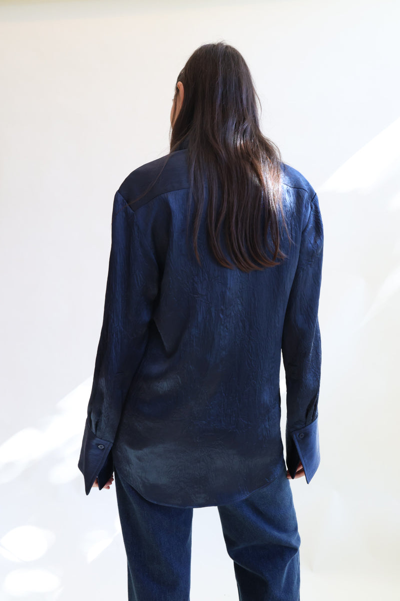 Button Down Dress Shirt Midnight