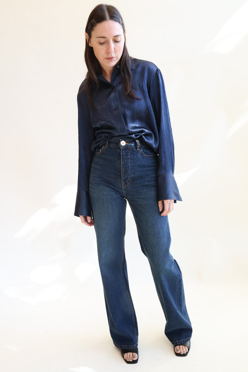 Button Down Dress Shirt Midnight