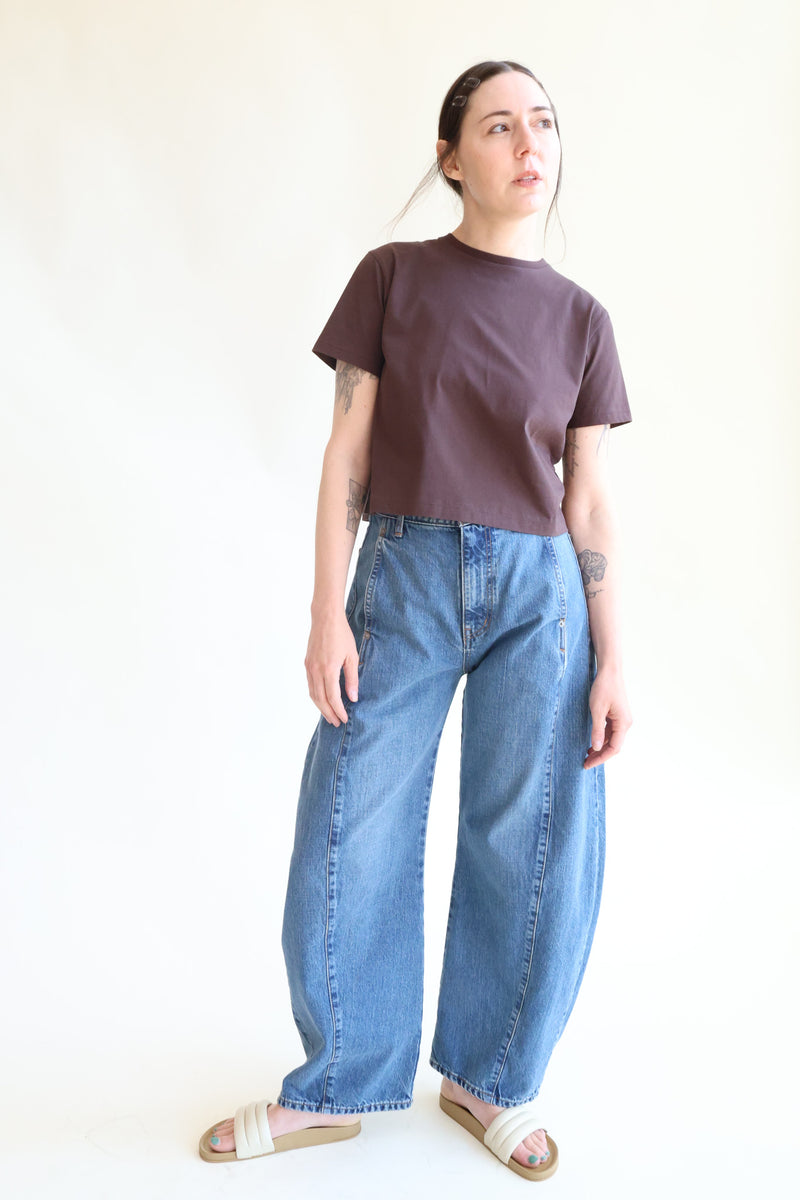 Barrel Denim Pants Light Blue