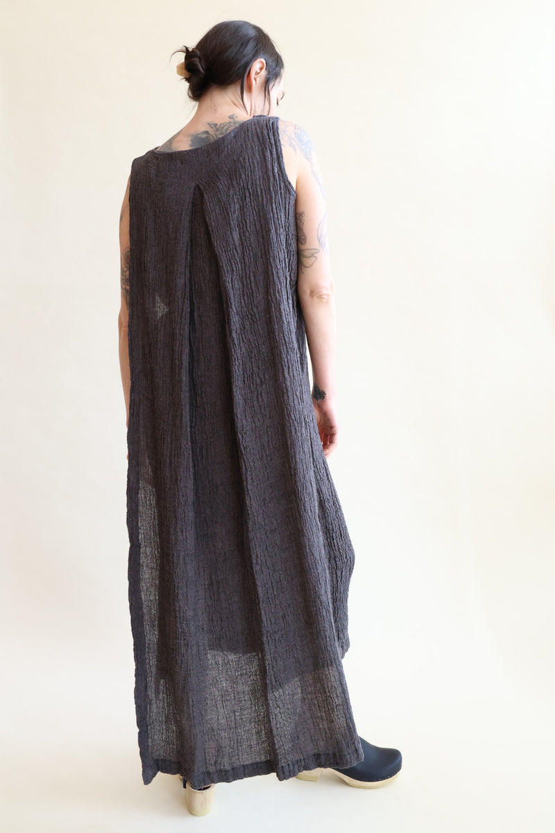 Obi Dress Grey Navy