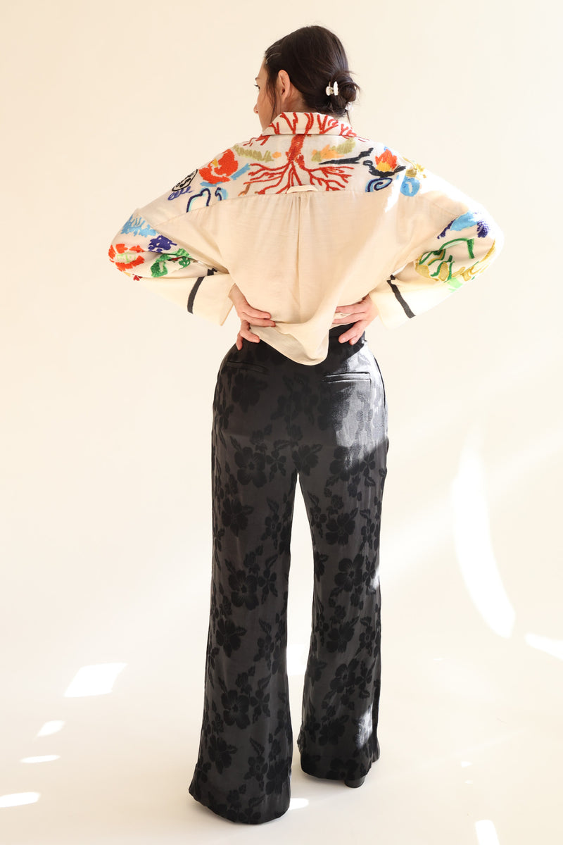 Petra Pants Black Floral