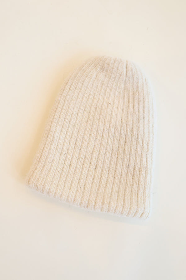 Skinny Rib Hat Natural