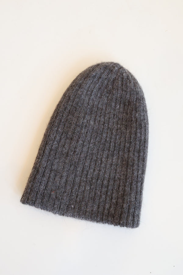 Skinny Rib Hat Charcoal