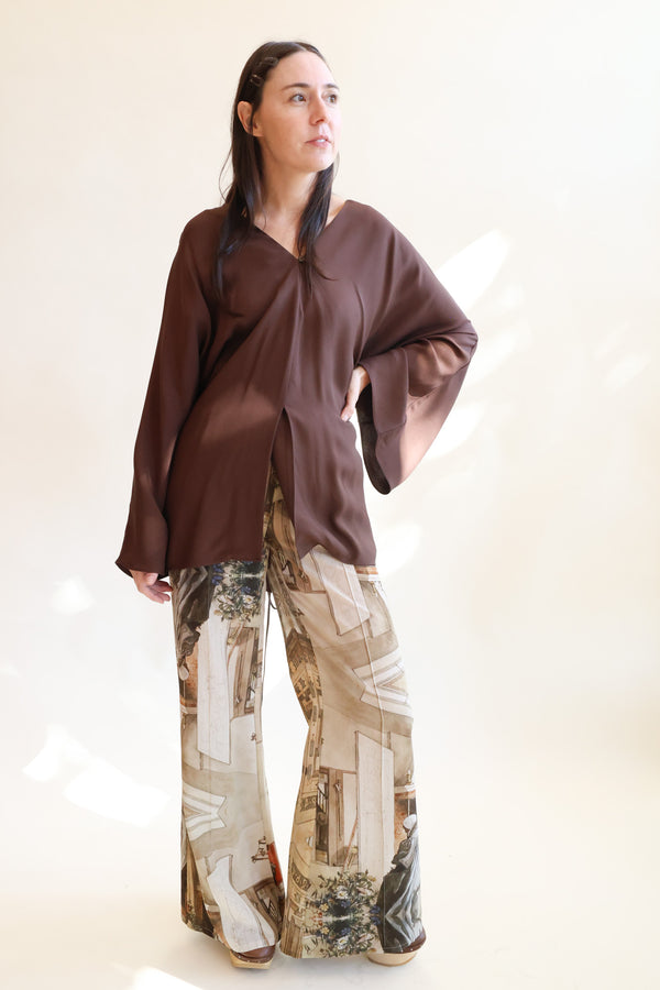 Glory Viscose Blouse Chicory Coffee