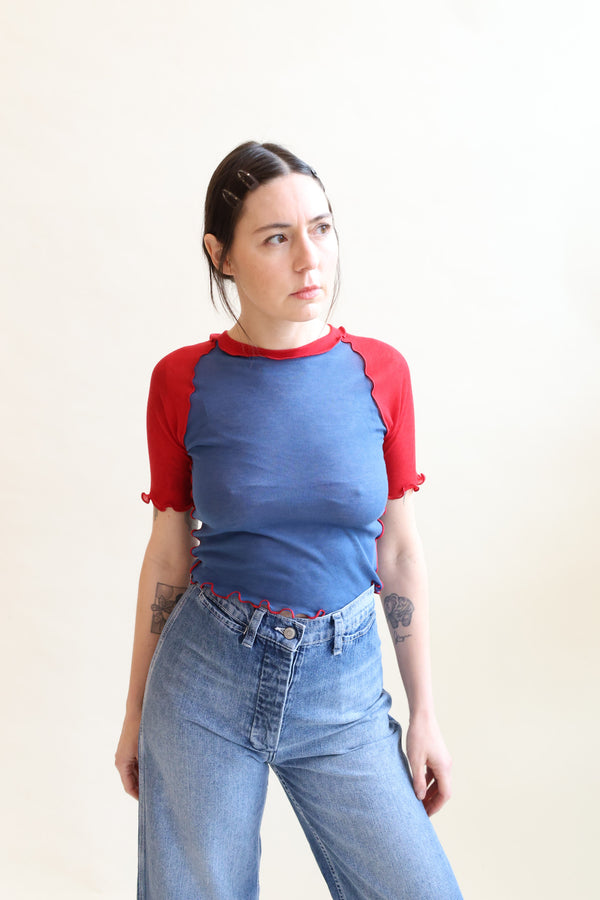 Ruth Tee Red and Blue