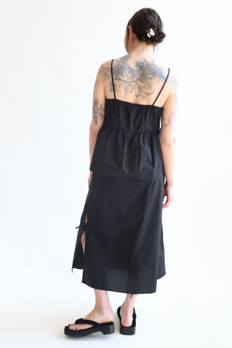 Double Tie Top Black
