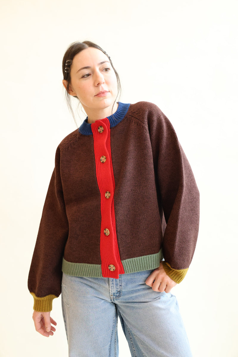 Ives Cardigan Chocolate