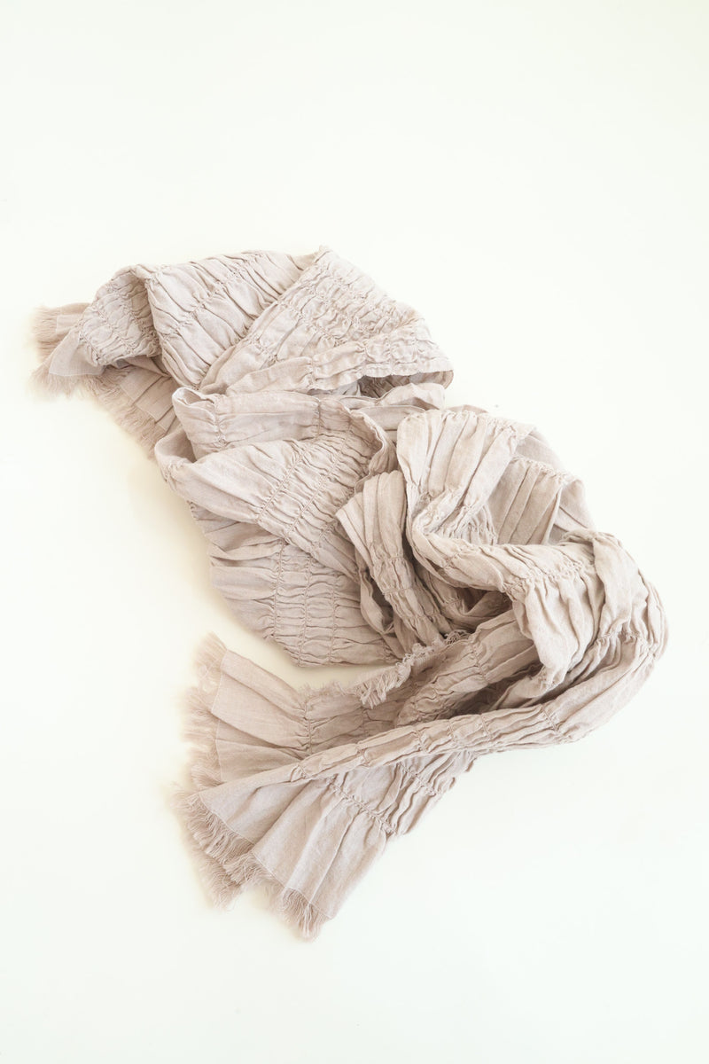 Handwoven Shirred Wrap Sisal