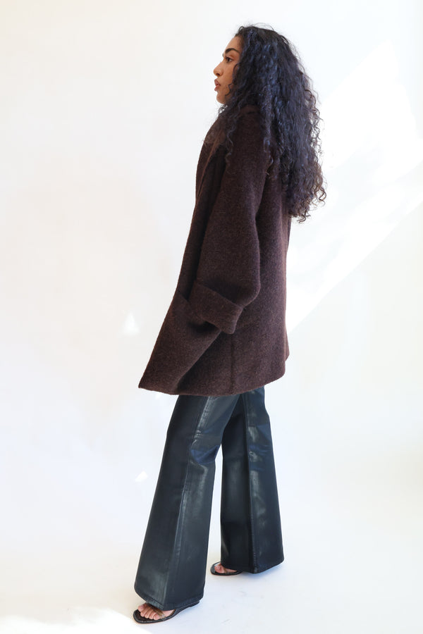 Double Face Coat Merlot